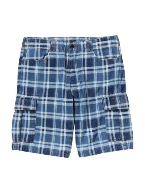 A BATHING APE® A Bathing Ape Check 6 Pocket Denim Short 'Blue' 1K30-151-003