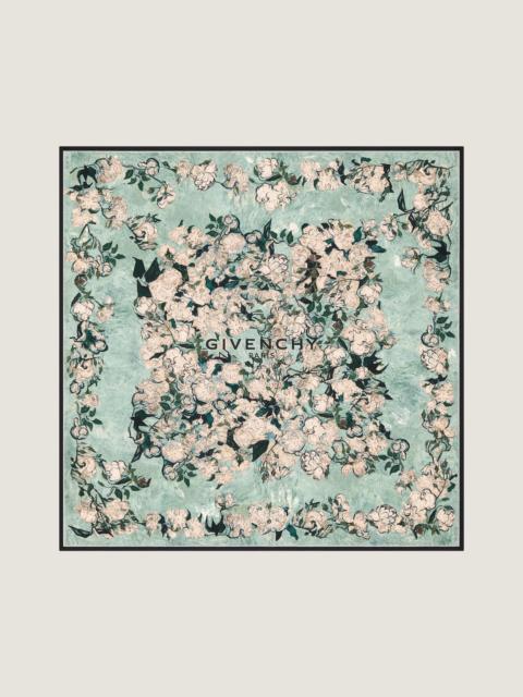 Givenchy SQUARE IN SILK WITH ROSES PRINT