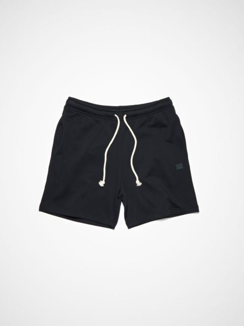 Cotton sweat shorts - Black