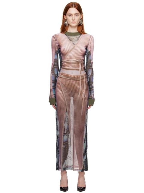 Y/Project x Jean Paul Gaultier Trompe L'oeil printed dress
