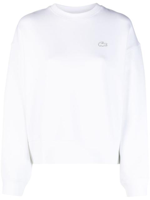 LACOSTE logo-appliqué long-sleeve sweatshirt