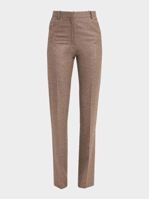 Loro Piana Sawyer Wool Straight-Leg Trousers