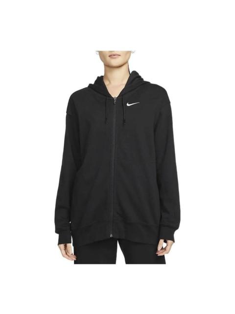 Nike (WMNS) Nike Sportswear Oversized Full-Zip Hoodie Jacket 'Black' DM6416-010