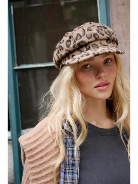FREE PEOPLE 90's Moss Leopard Cadet Hat