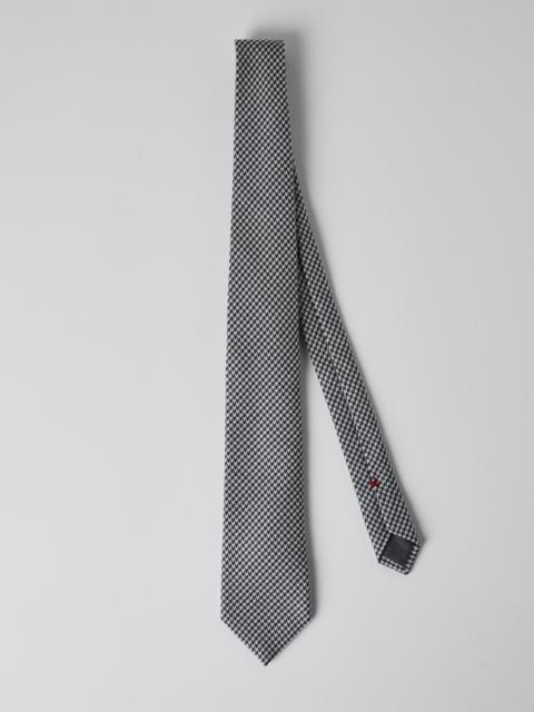 Brunello Cucinelli Wool and silk houndstooth tie