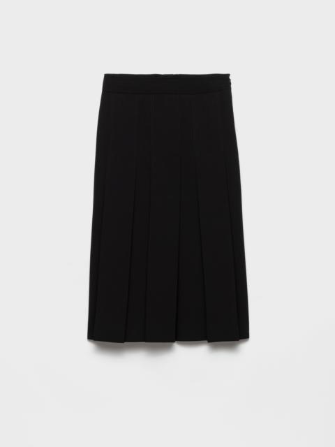 Prada Sablé satin skirt