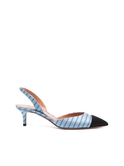 AQUAZZURA stripe pumps