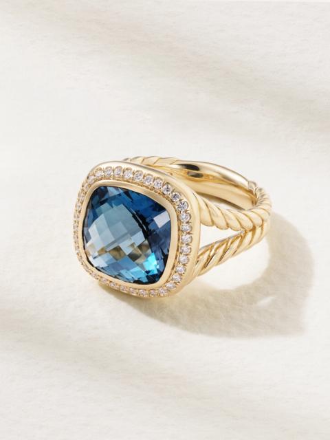 DAVID YURMAN Albion 18-karat Gold, Topaz And Diamond Ring