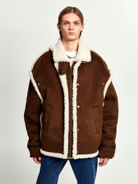 Y/Project Snap Panel Shearling Jacket