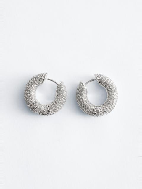 & Other Stories Rhinestone Hoop Earrings