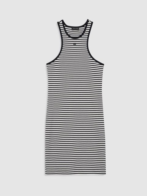 ANINE BING Cole Dress - White And Black Mini Stripe