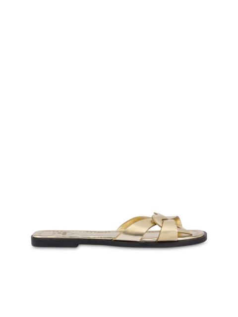 Moschino leather slides