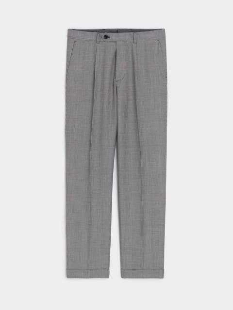 TODD SNYDER Italian Wool Glen Plaid Madison Trouser