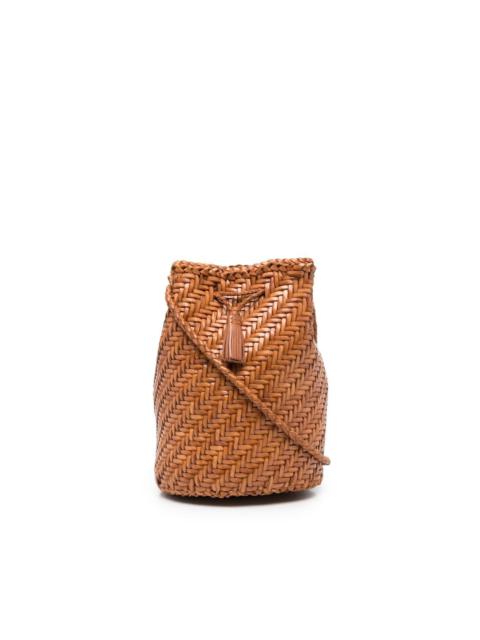 DRAGON DIFFUSION Pompom Double Jump woven bucket bag