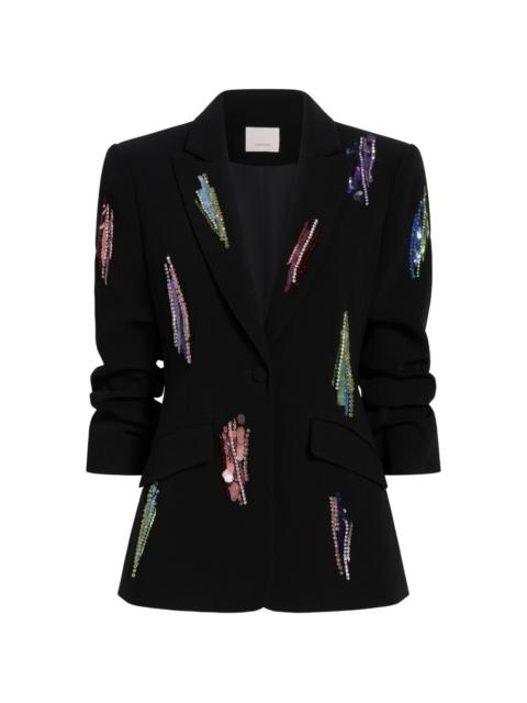 Cinq à Sept Paillette Whirl Cheyenne embellished blazer