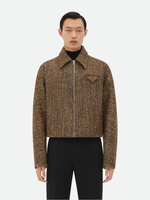 Bottega Veneta Textured Wool Speckled Kimono Jacket