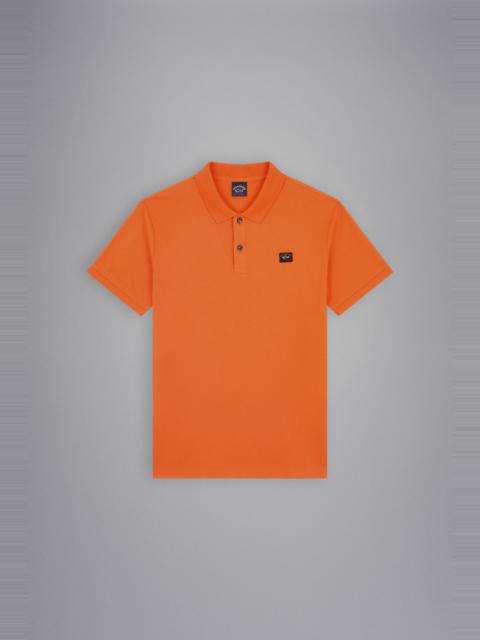 COTTON PIQUÉ POLO WITH ICONIC BADGE