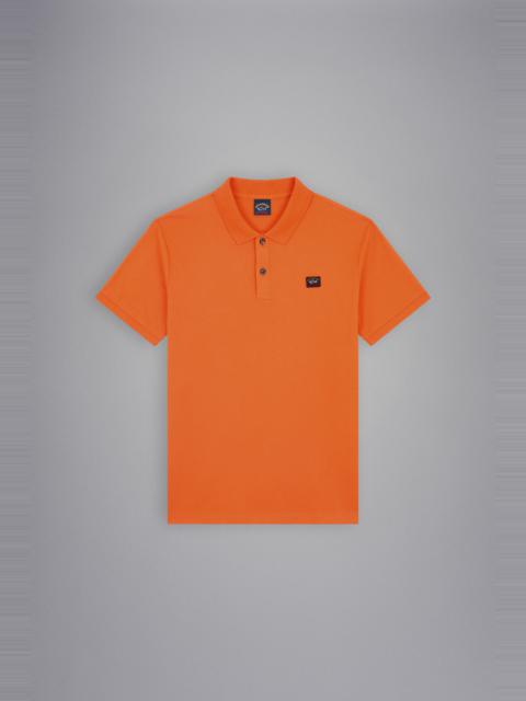 Paul & Shark COTTON PIQUÉ POLO WITH ICONIC BADGE