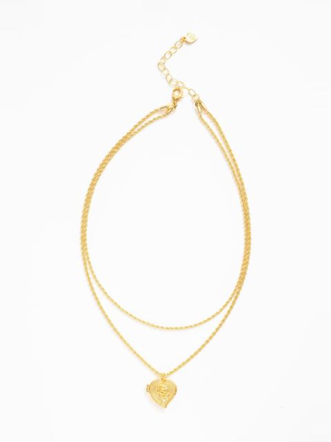 For Love & Lemons Lottie Layered Heart Locket