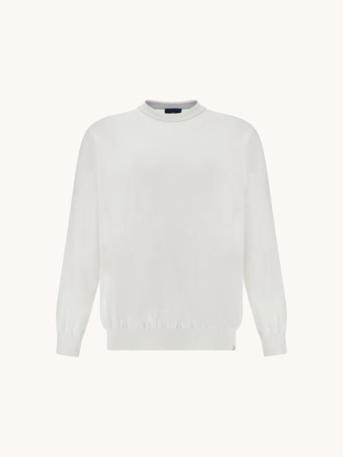 Paul & Shark CREW‑NECK SWEATER IN PIUMA COTTON