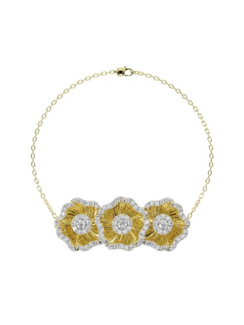 Marchesa HALO FLOWER YELLOW GOLD BRACELET