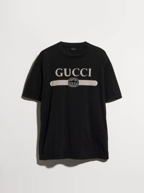 GUCCI Cotton jersey T-shirt with print