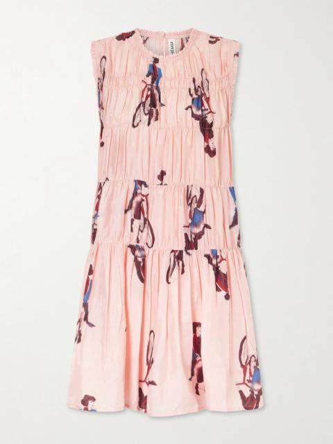 ALIX OF BOHEMIA Jule Parisian Printed Silk Mini Dress