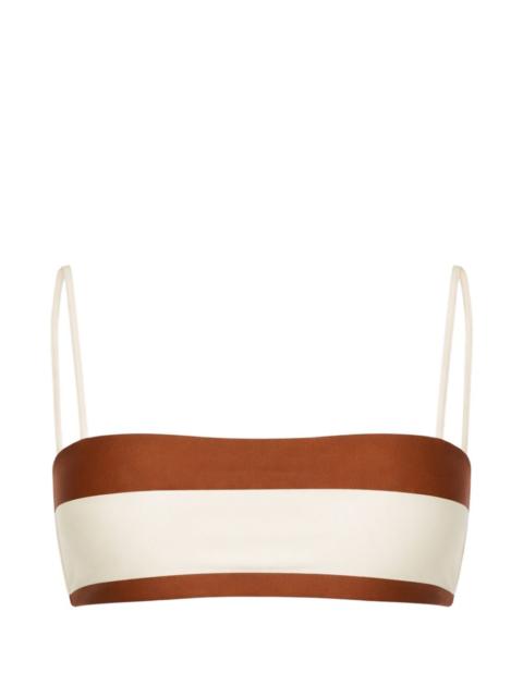 Cult Gaia Estrella striped bikini top