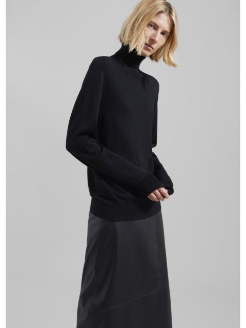 The Frankie Shop Eve Thin Turtleneck Sweater - Black
