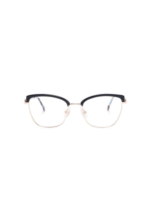 CAROLINA HERRERA logo-plaque cat-eye glasses