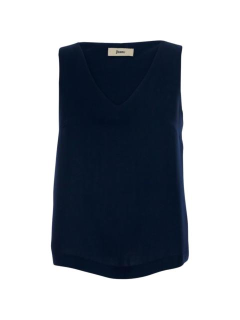 Herno V-neck vest top