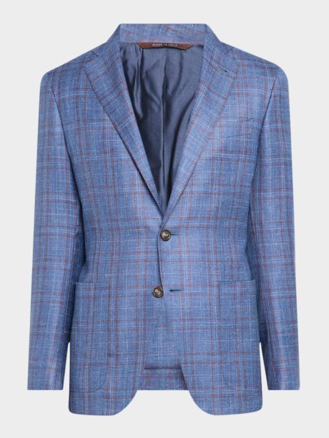 Canali Men's Check Single-Breasted Sport Coat