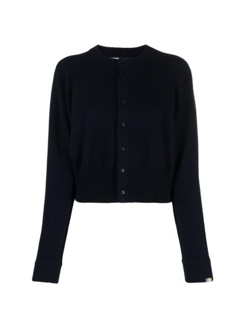 extreme cashmere Nº257 cropped cashmere-blend cardigan