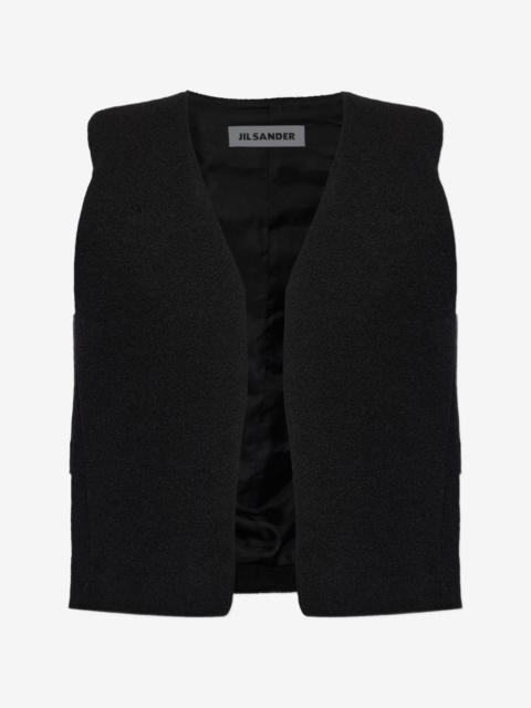 Jil Sander textured wool vest