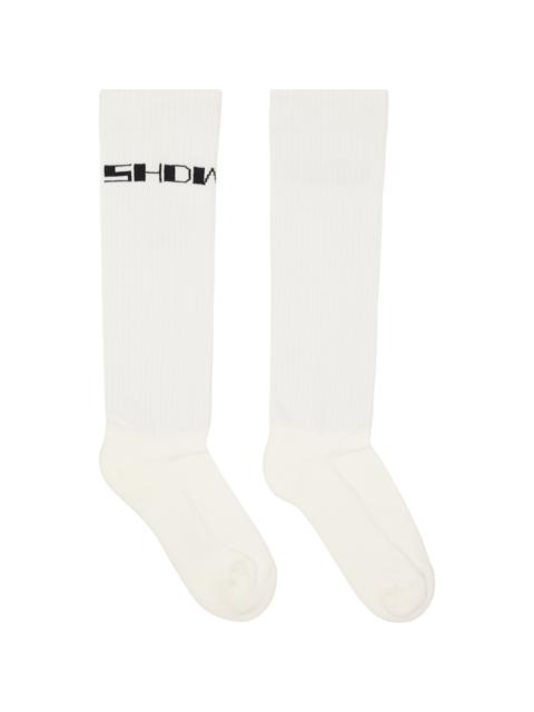 Rick Owens DRKSHDW White Tower 'DRKSHDW' Socks
