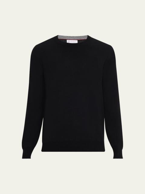 Brunello Cucinelli Men's Cashmere Crewneck Sweater