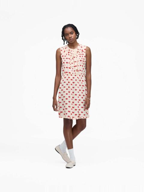 Marc Jacobs LIPS PLEATED MIDI DRESS