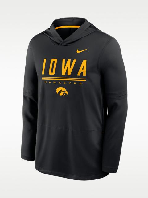 Nike Iowa Sideline Men's Nike Dri-FIT College Long-Sleeve Hooded Top