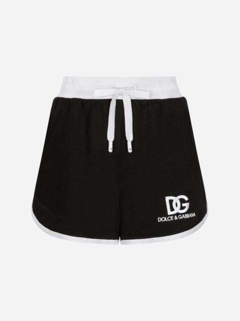 Jersey shorts with DG logo embroidery