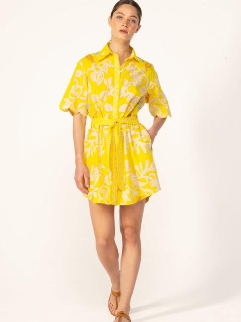 Poupette St Barth Mini Dress Wes - Yellow Ritual