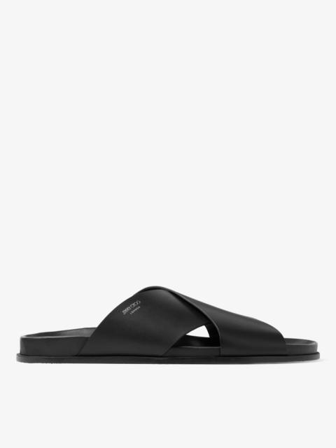 Sol Slide Black Vachetta Leather Slides