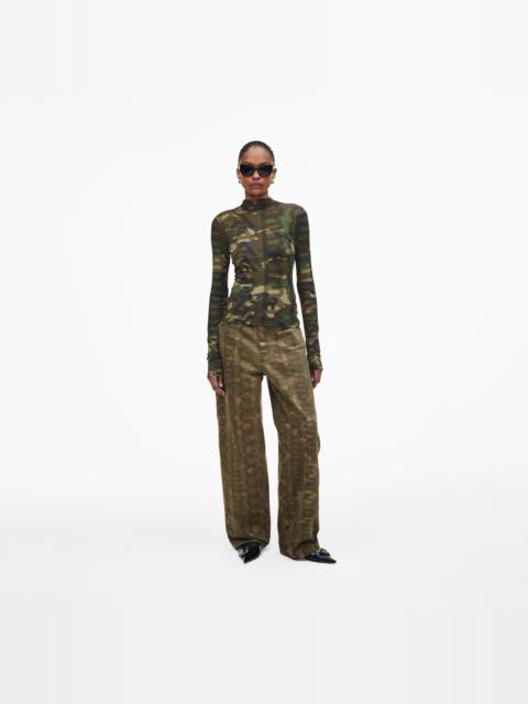 Marc Jacobs CAMO SHEER LONG SLEEVE