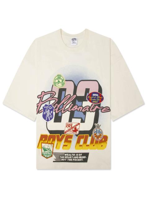 BILLIONAIRE BOYS CLUB CLUBS S/S KNIT - GARDENIA