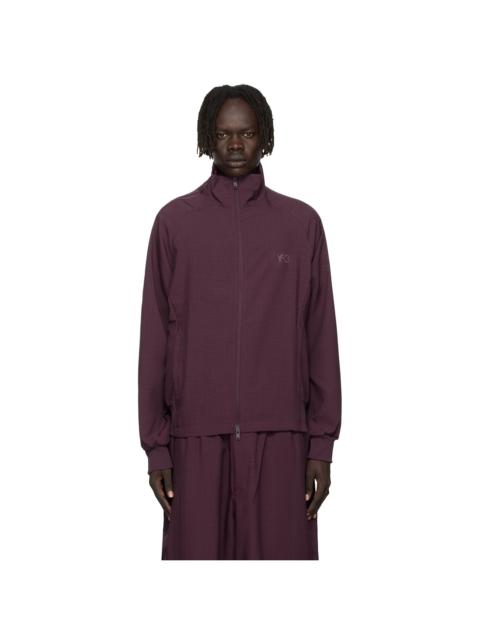Y-3 Burgundy Sport Uniform Track Jacket