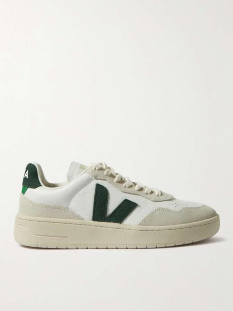 VEJA V-90 Suede and Leather Sneakers