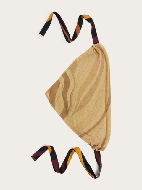 PUCCI MARMO PRINT LUREX BANDANA