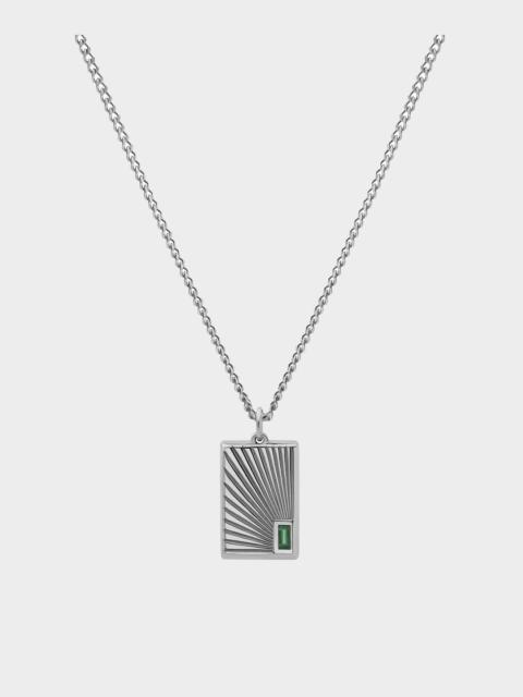 Miansai Miansai Sterling Silver Luma Agate Pendant Necklace