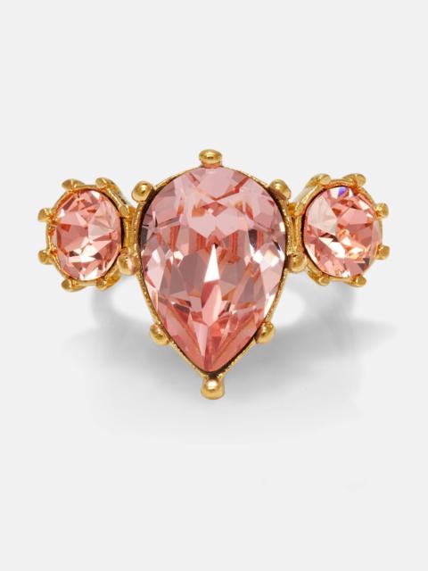 Oscar de la Renta Crystal-embellished ring