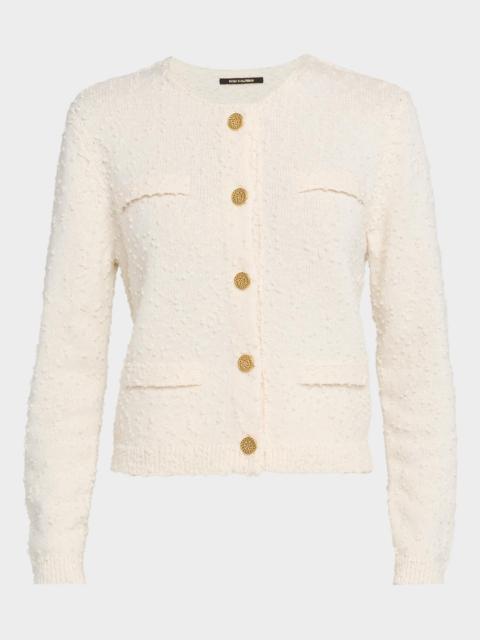 KOBI HALPERIN Richie Dotted Wool Knit Sweater