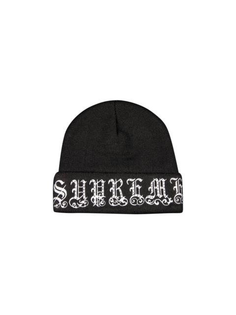 Supreme Old English Rhinestone Beanie 'Black'